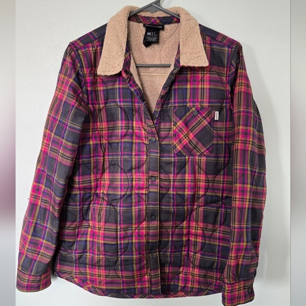 Burton | Grace Insulated Quilted Plaid Coat Size XS